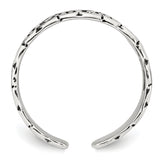 Sterling Silver Polished and Antiqued Butterfly Toe Ring